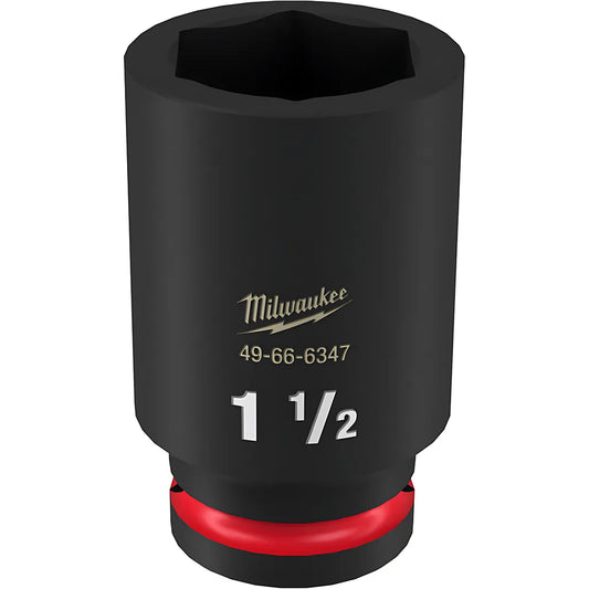 Shockwave™ Impact Duty™ 3/4" Drive 1-1/2" Deep 6 Point Socket-Milwaukee-49-66-6347-11460