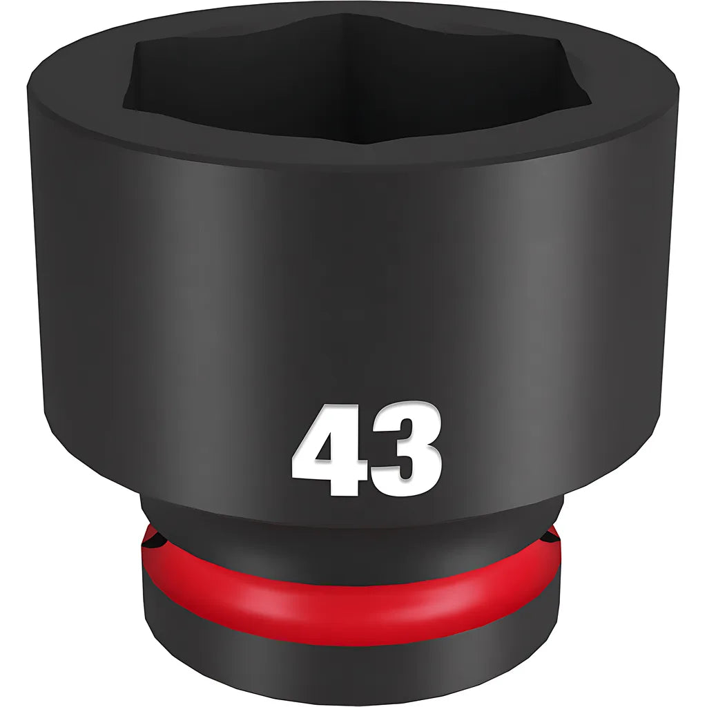 Shockwave Impact Duty 3/4" Drive 43Mm Standard 6 Point Socket-Milwaukee-49-66-6381-11548