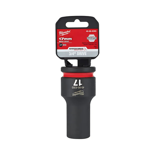 Shockwave™ Impact Duty™ 3/4" Drive 17Mm Deep 6 Point Socket-Milwaukee-49-66-6393-11489