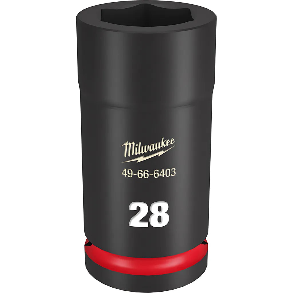 Shockwave Impact Duty 3/4" Drive 28Mm Deep 6 Point Socket-Milwaukee-49-66-6403-11515