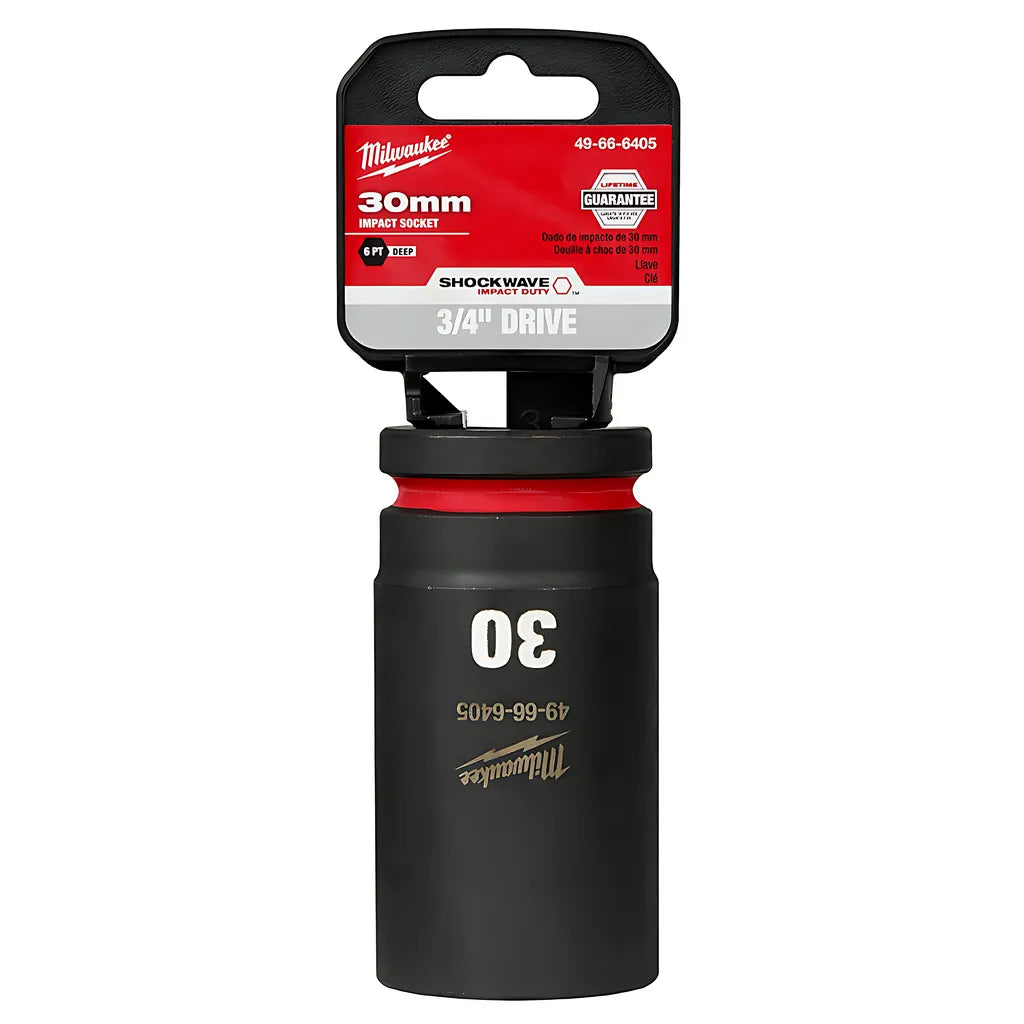 Shockwave Impact Duty 3/4" Drive 30Mm Deep 6 Point Socket-Milwaukee-49-66-6405-11520
