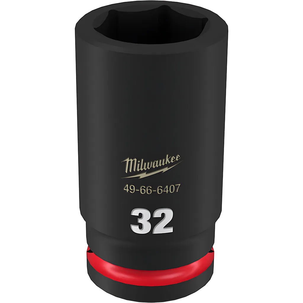 Shockwave Impact Duty 3/4" Drive 32Mm Deep 6 Point Socket-Milwaukee-49-66-6407-11524