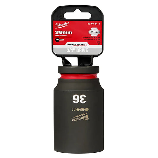 Shockwave™ Impact Duty™ 3/4" Drive 36Mm Deep 6 Point Socket-Milwaukee-49-66-6411-11532