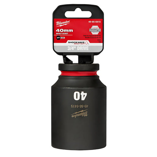 Shockwave™ Impact Duty™ 3/4" Drive 40Mm Deep 6 Point Socket-Milwaukee-49-66-6415-11541