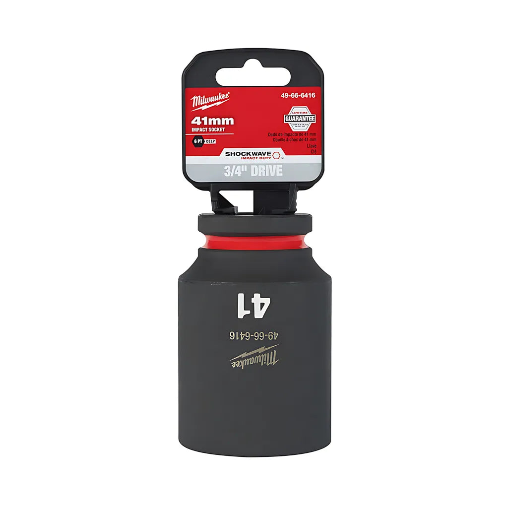 Shockwave Impact Duty 3/4" Drive 41Mm Deep 6 Point Socket-Milwaukee-49-66-6416-11543