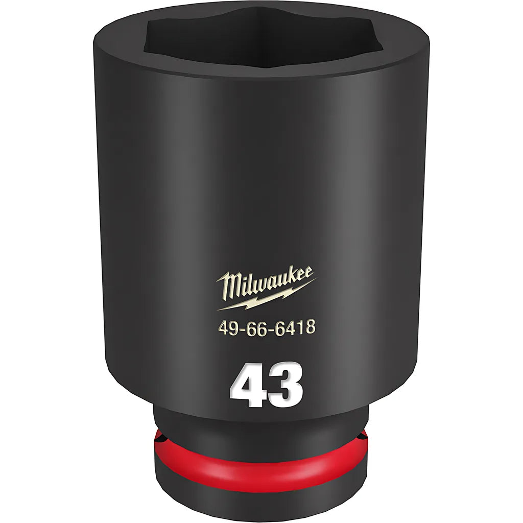 Shockwave Impact Duty 3/4" Drive 43Mm Deep 6 Point Socket-Milwaukee-49-66-6418-11547