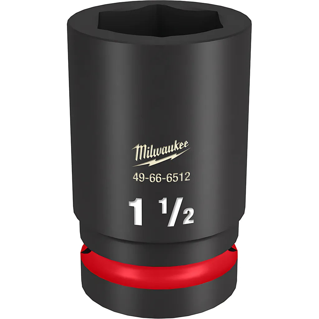 Shockwave Impact Duty 1" Drive 1-1/2" Deep 6 Point Socket-Milwaukee-49-66-6512-11292