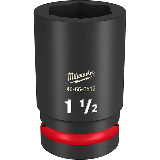 Shockwave™ Impact Duty™ 1" Drive 1-1/2" Deep 6 Point Socket-Milwaukee-49-66-6512-11292