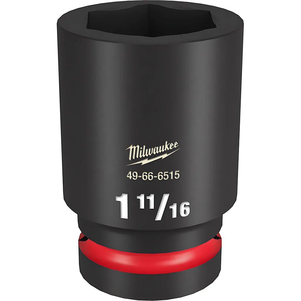 Shockwave Impact Duty 1" Drive 1-11/16" Deep 6 Point Socket-Milwaukee-49-66-6515-11296