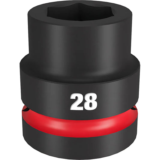 Shockwave™ Impact Duty™ 1" Drive 28Mm Standard 6 Point Socket-Milwaukee-49-66-6593-11312