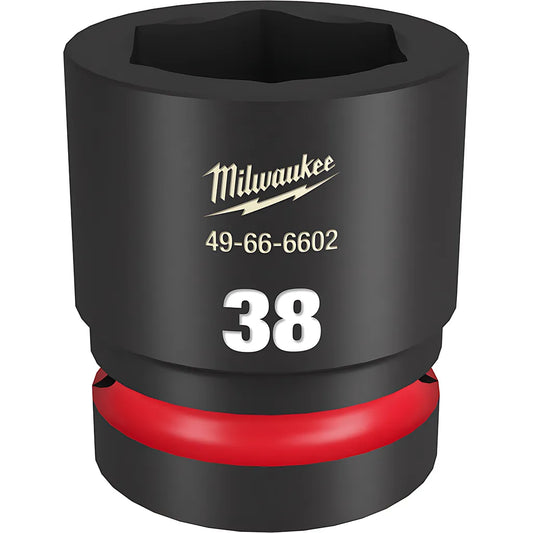 Shockwave™ Impact Duty™ 1" Drive 38Mm Standard 6 Point Socket-Milwaukee-49-66-6602-11322