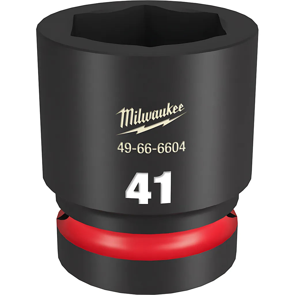 Shockwave Impact Duty 1" Drive 41Mm Standard 6 Point Socket-Milwaukee-49-66-6604-11324