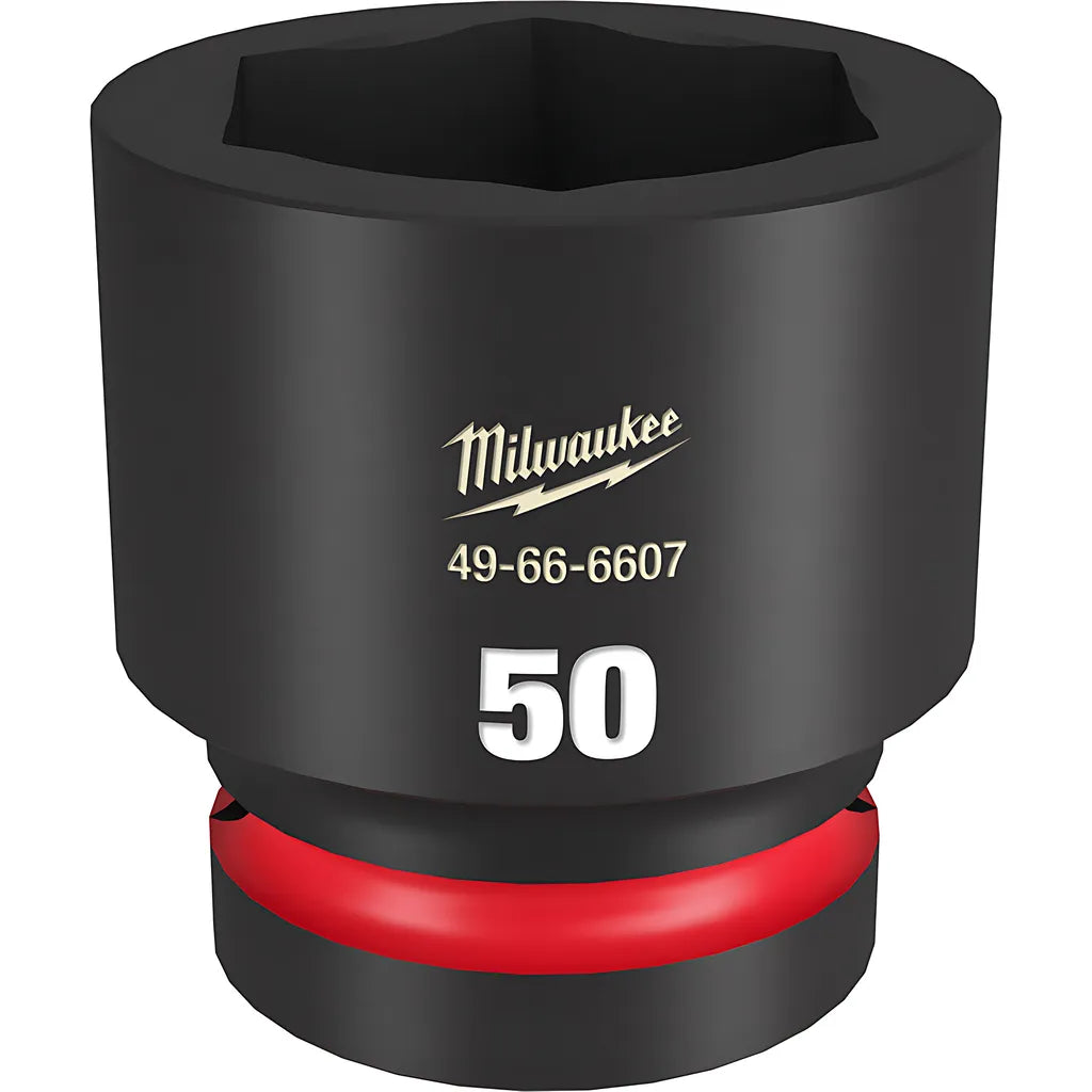 Shockwave Impact Duty 1" Drive 50Mm Standard 6 Point Socket-Milwaukee-49-66-6607-11327