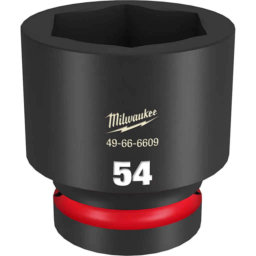Shockwave Impact Duty 1" Drive 54Mm Standard 6 Point Socket-Milwaukee-49-66-6609-11330