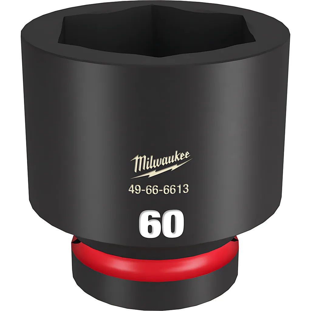 Shockwave Impact Duty 1" Drive 60Mm Standard 6 Point Socket-Milwaukee-49-66-6613-11334