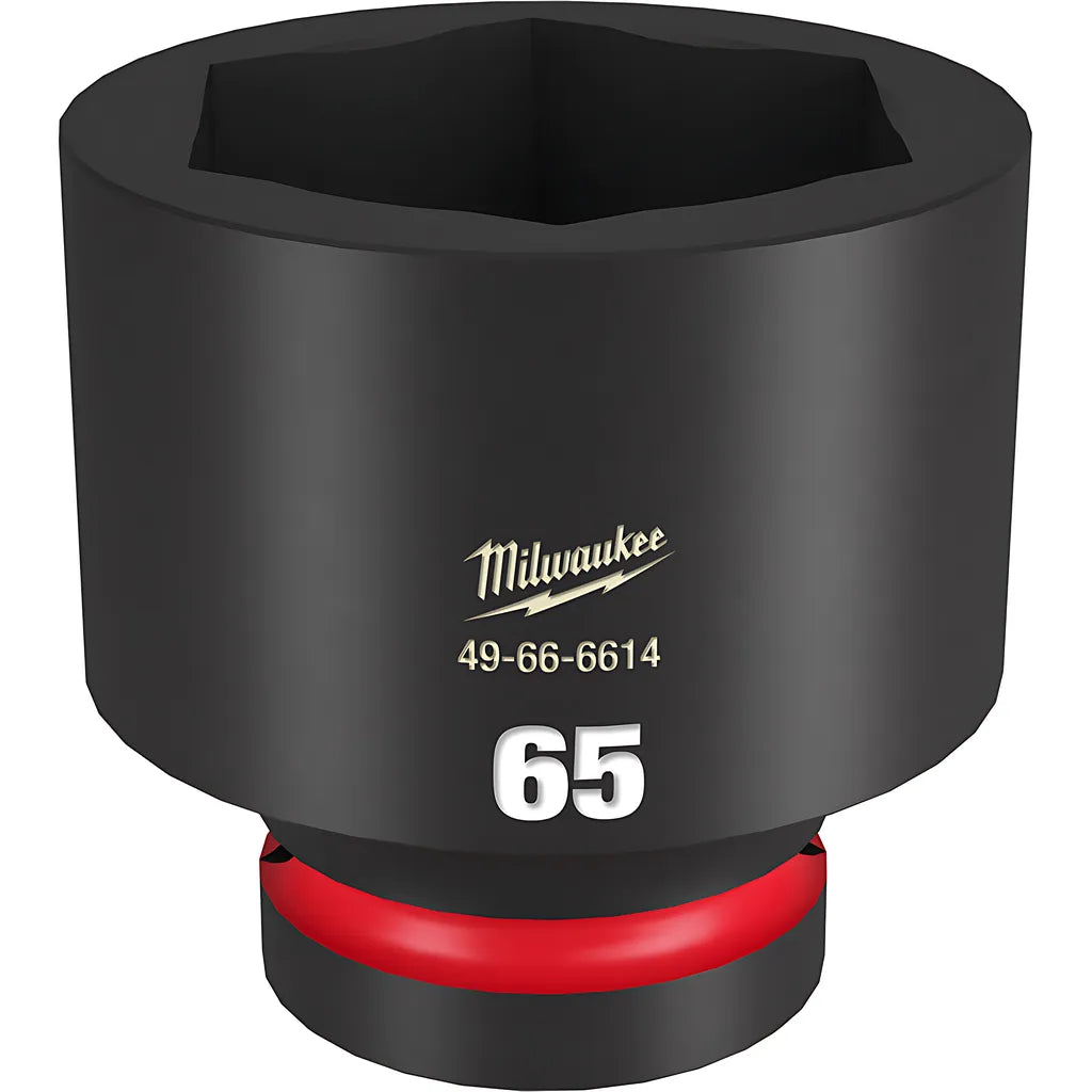 Shockwave Impact Duty 1" Drive 65Mm Standard 6 Point Socket-Milwaukee-49-66-6614-11333