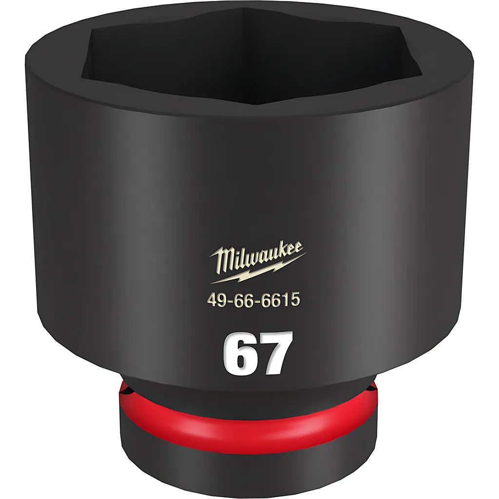 Shockwave Impact Duty 1" Drive 67Mm Standard 6 Point Socket-Milwaukee-49-66-6615-11335