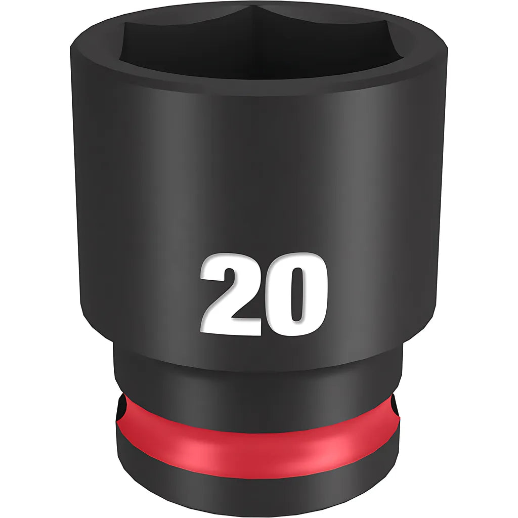 Shockwave Impact Duty 3/8" Drive 20Mm Standard 6 Point Socket-Milwaukee-49-66-6737-11612
