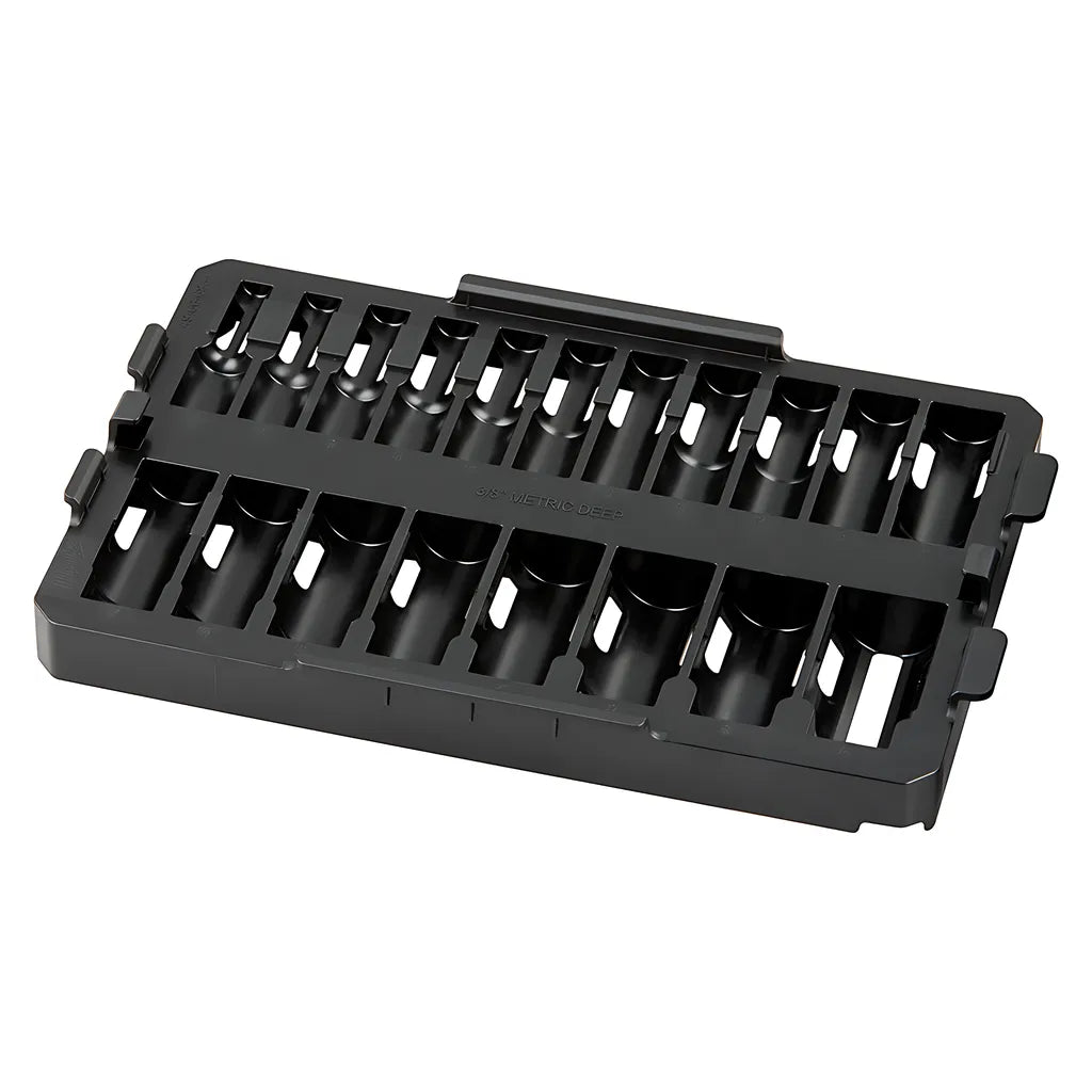 Shockwave Impact Duty Socket 3/8 Dr 19Pc Tray Only-Milwaukee-49-66-6831-11663