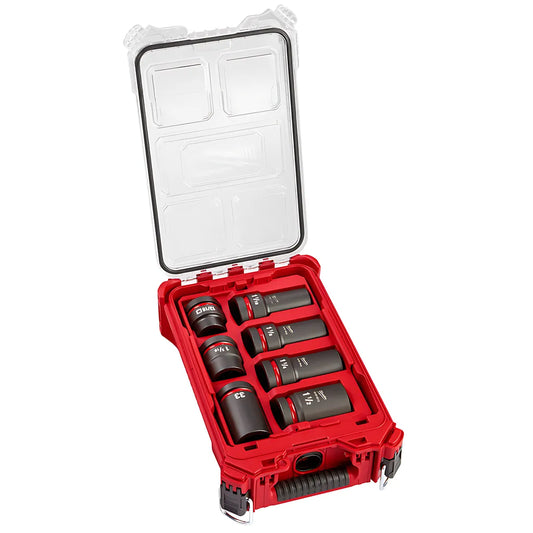 Shockwave Impact Duty™ 1” Drive 7Pc Mm & Sae Wheel Service Socket Packout™ Set-Milwaukee-49-66-7840-10952