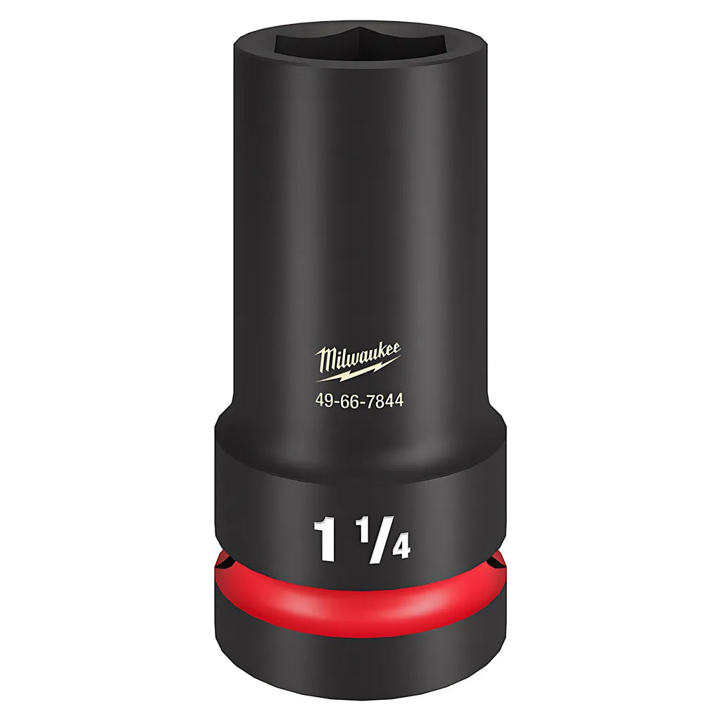 Shockwave Impact Duty 1" Drive 1-1/4" Thin Wall Extra Deep 6 Point Socket-Milwaukee-49-66-7844-10911