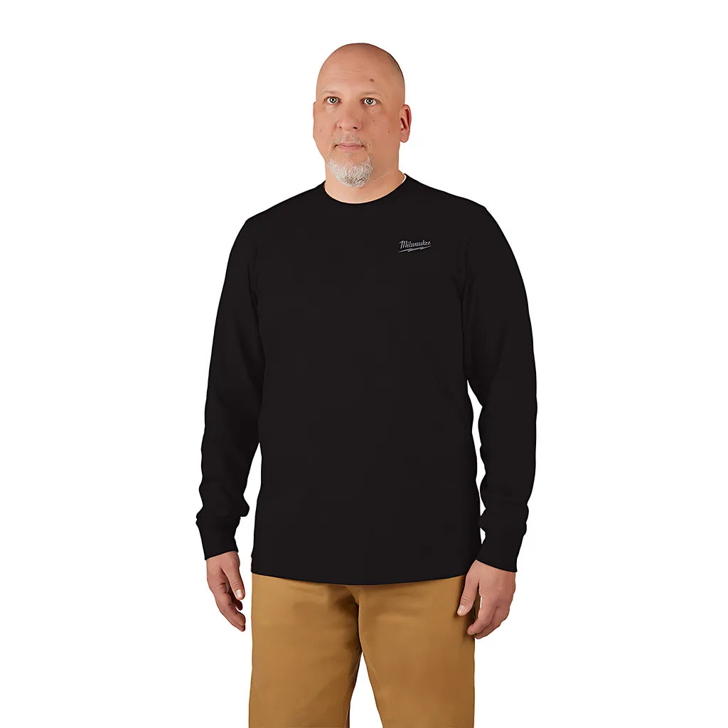 Freeflex Hybrid Work Tee - Long Sleeve - Black L-Milwaukee-604B-L-8014