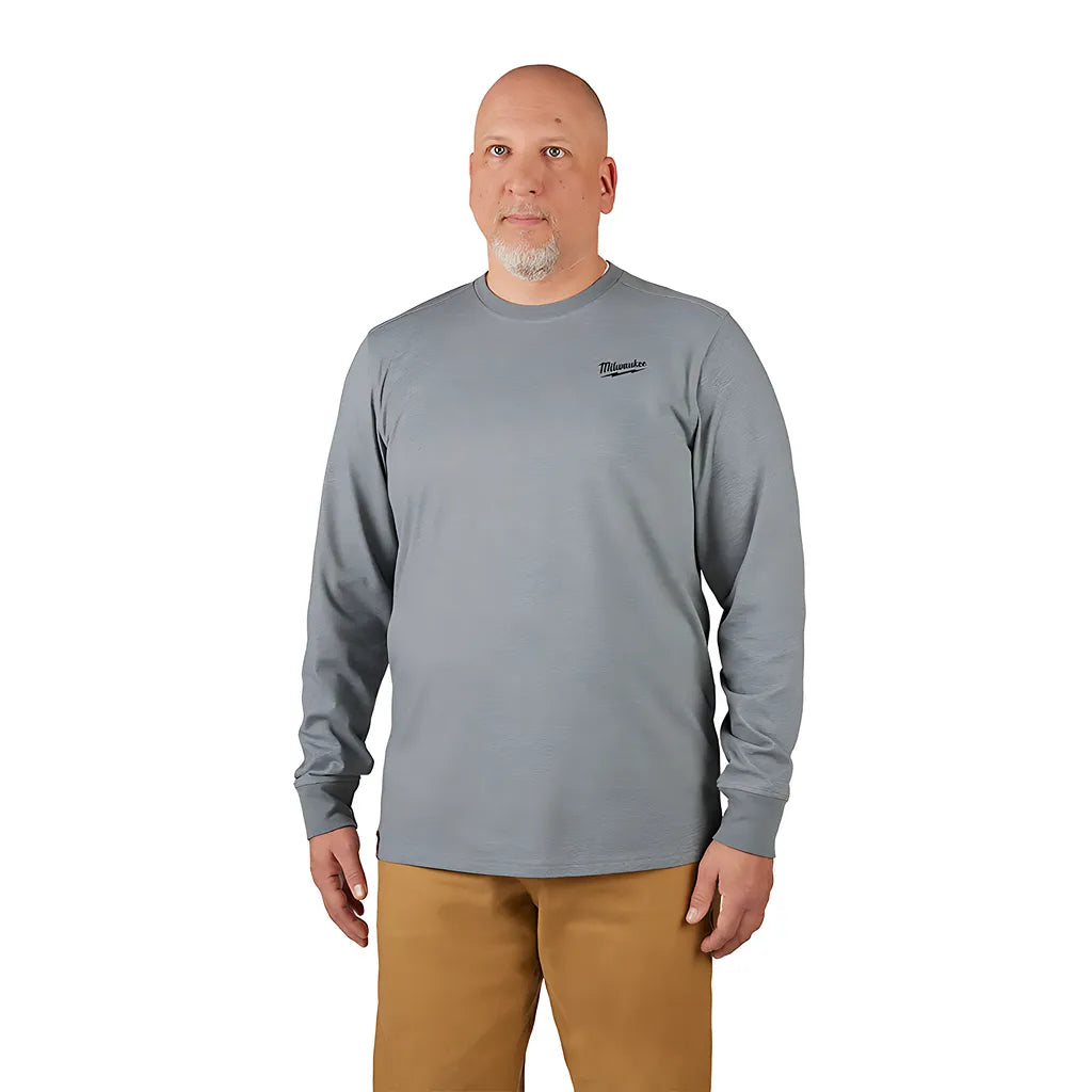 Freeflex Hybrid Work Tee - Long Sleeve - Gray 2X-Milwaukee-604G-2X-8024