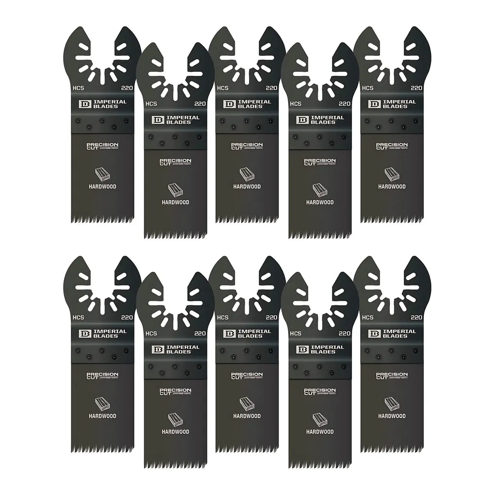 Imperial Blades Iboa220-10 One Fit 1-1/4" Japanese Tooth Hardwood Blade, 10Pc-Milwaukee-IBOA220-10-8515