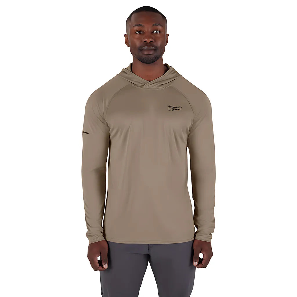 Workskin Hooded Sun Shirt - Sandstone 2X-Milwaukee-M550N-2X-12074