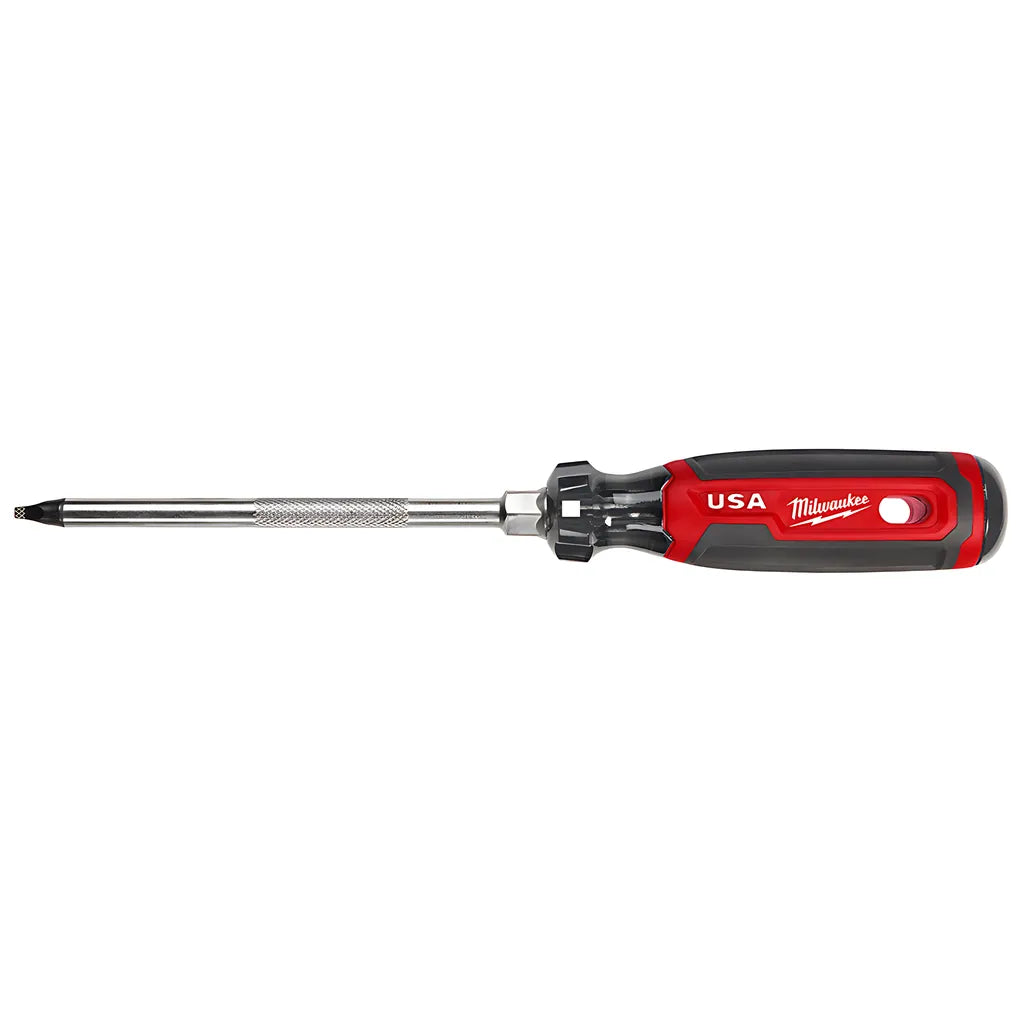 #3 Square 6" Cushion Grip Screwdriver (Usa)-Milwaukee-MT219-3509