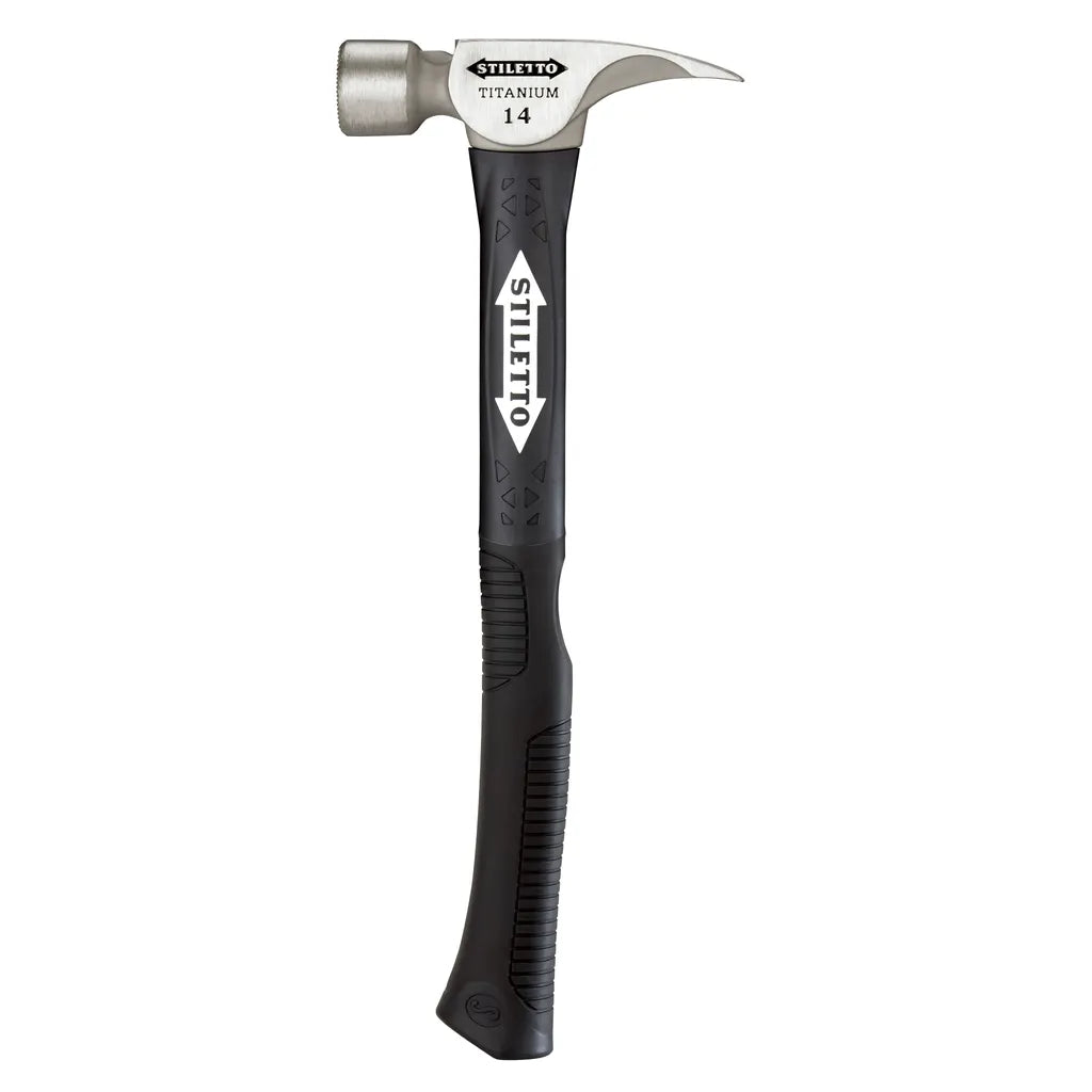 14 Oz Titanium Milled Face Hammer With 18 In. Hybrid Fiberglass Handle-Milwaukee-TI14MC-F-4717