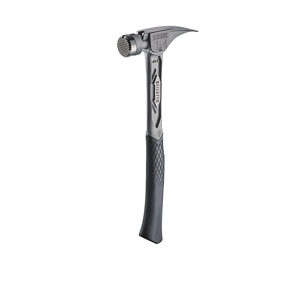 Stiletto® Tibone 14Oz Milled/Curved Titanium Framing Hammer-Milwaukee-TIB14RMC-11886