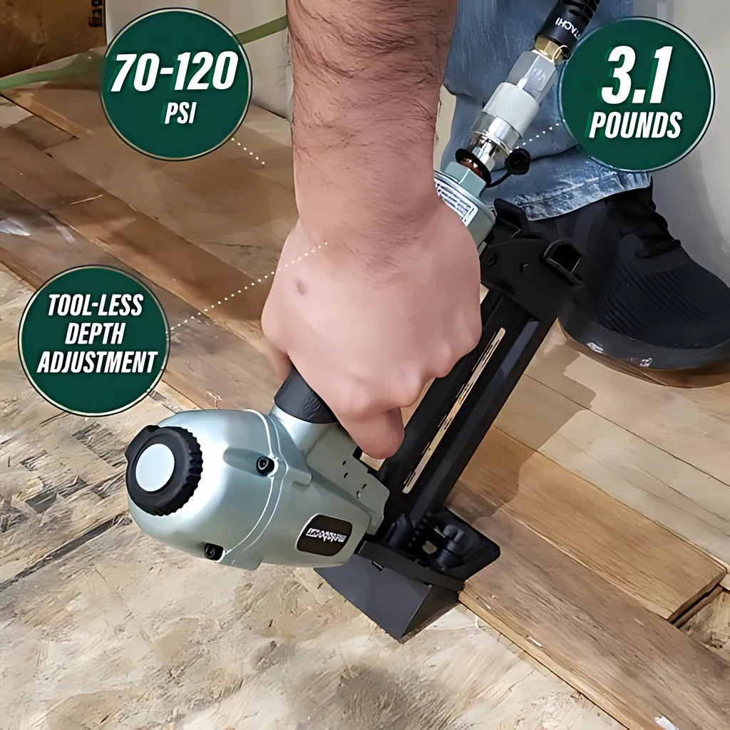 1-9/16 18-Gauge 1/4" Crown Flooring Stapler | N4004Ab-N4004ABM-125