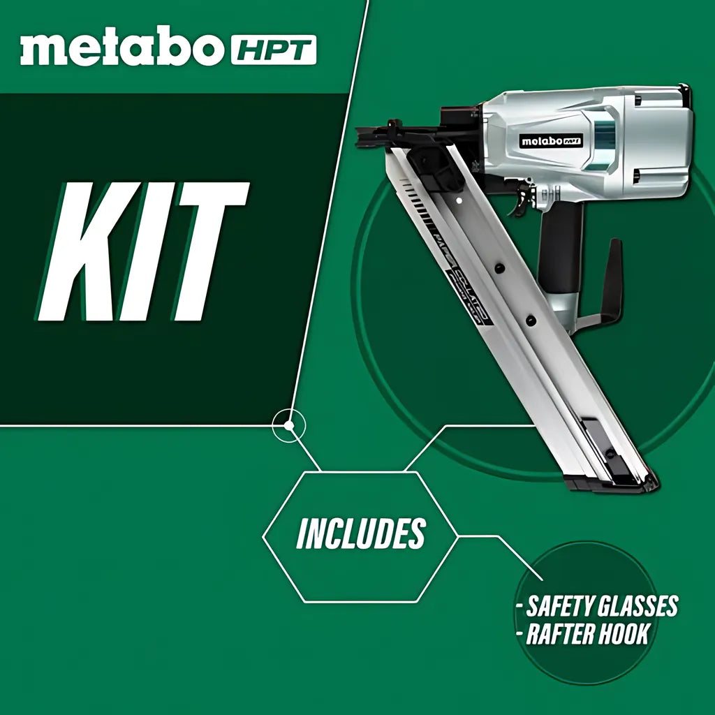 Metabo Hpt 3-1/4" Clipped Head Paper Collated Framing Nailer-NR83AA5M-1146
