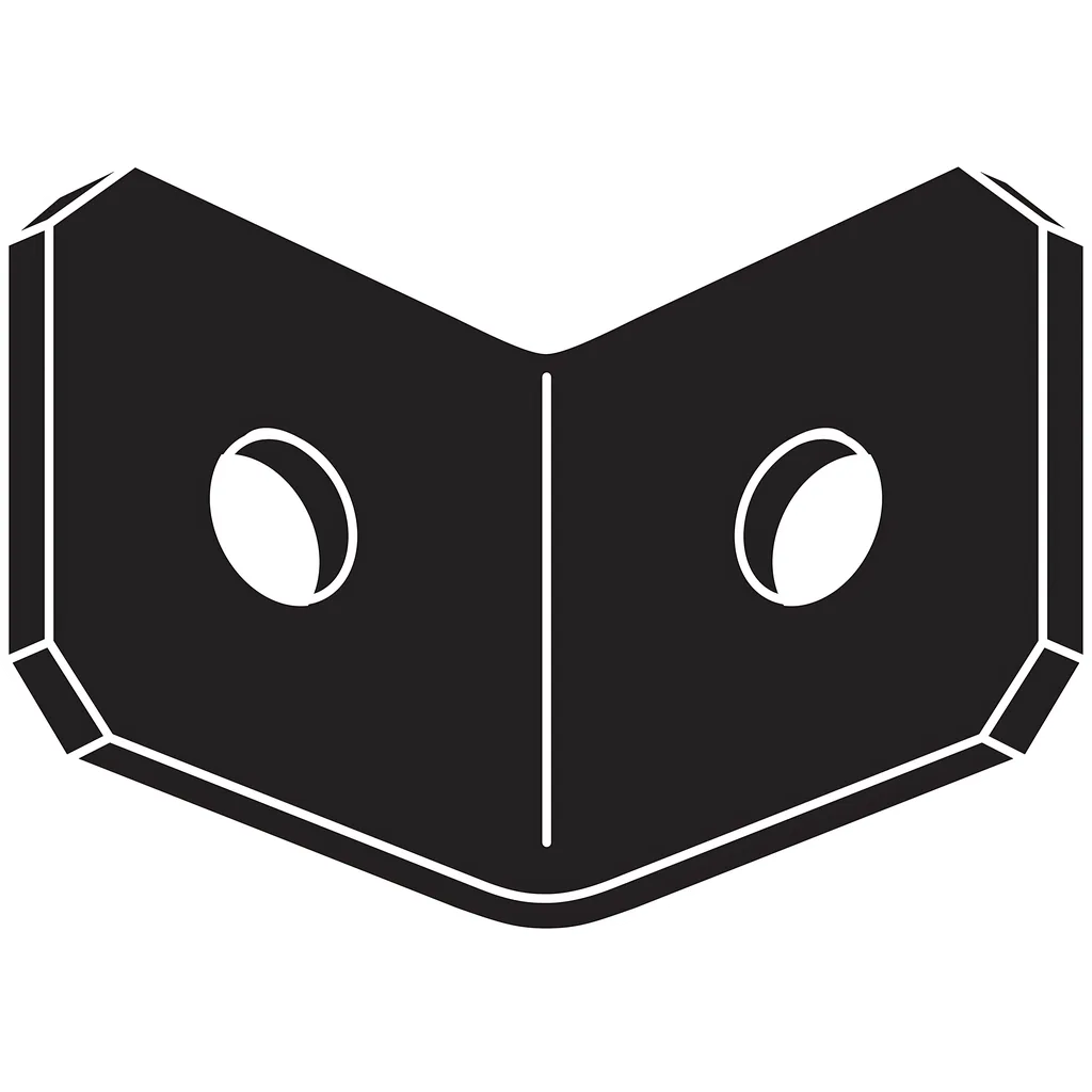 Oha 3-1/8 In. X 3 In. Black Powder-Coated Ornamental Heavy Angle-OHA33-SP26-107