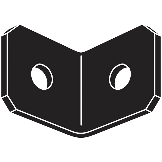 Oha 3-1/8 In. X 3 In. Black Powder-Coated Ornamental Heavy Angle-OHA33-SP26-107