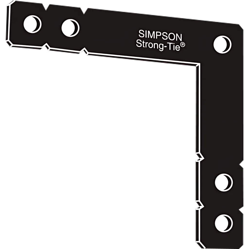 Ohl 12 In. X 12 In. Black Powder-Coated Ornamental Heavy L Angle-OHL-SP3162-3433