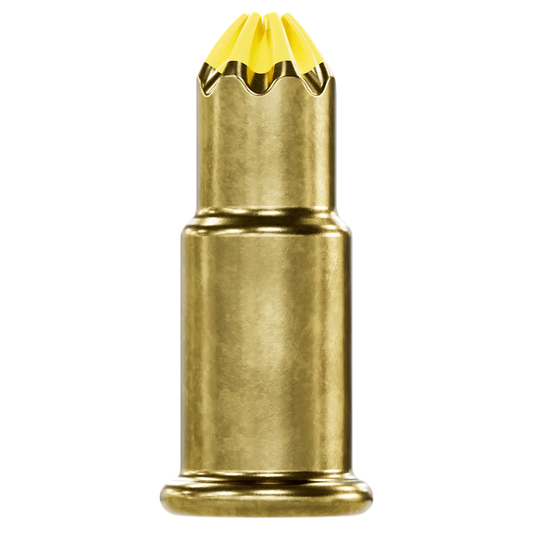 P22Ac 0.22-Caliber Imported Single-Shot Crimp Load, Lvl 4, Yellow (100-Qty) (Pack Of 100)-P22AC4B-SP8582-9142