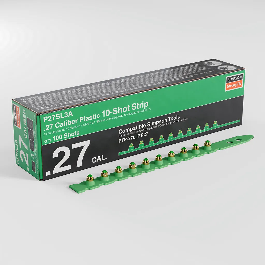 P27Sl 0.27-Caliber Plastic, Imported 10-Shot Strip Load, Green (100-Qty) (Pack Of 10000)-P27SL3A-SP5430-5826