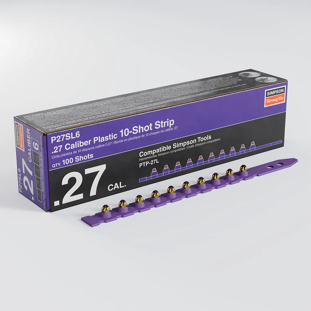 P27Sl 0.27-Caliber Plastic, 10-Shot Strip Load, Purple (100-Qty) (Pack Of 10000)-P27SL6-SP176-278
