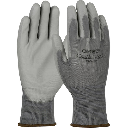 QRP PDGNYS Seamless Knit Nylon Glove with Polyurethane Coated Microfoam Grip on Palm & Fingers