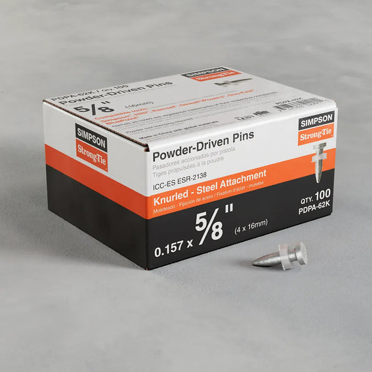 Pdpa .157 In. X 5/8 In. Powder-Actuated Knurled Drive Pin (100-Qty)-PDPA-62K-SP8766-9335