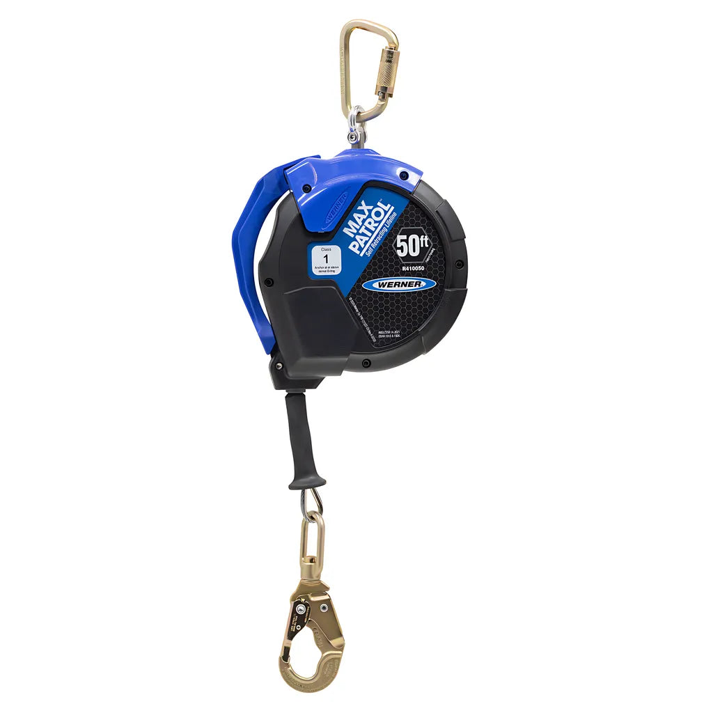 R410050 50Ft Max Patrol Self-Retracting Lifeline, Galvanized Cable R410050-2216