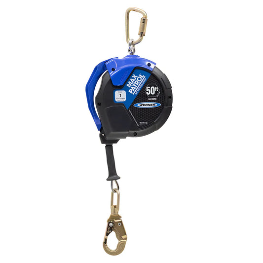 R410050 50Ft Max Patrol Self-Retracting Lifeline, Galvanized Cable R410050-2216