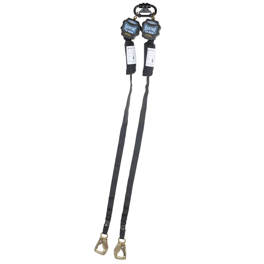 R431006Tb 9Ft Bantam Twinleg Tie-Back Web Self-Retracting Lifeline W/Steel Tie-Back Snap Hook R431006TB-2236