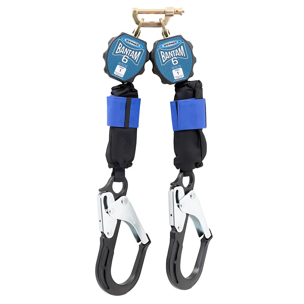 R433006-R 6Ft Bantam Twinleg Web Self-Retracting Lifeline W/Aluminum Rebar R433006-R-2242