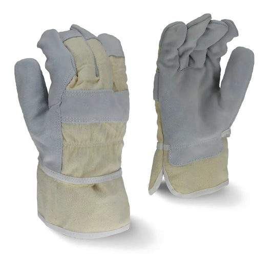 Radians RWG3200W Regular Shoulder Gray Split Cowhide Leather Glove