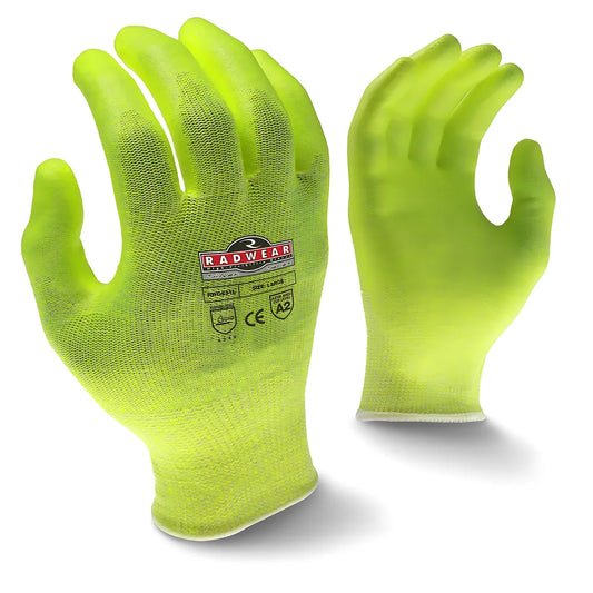 Radians RWG531 Radwear® Silver Series™ Cut Protection Level A2 High Visibility Grip Glove