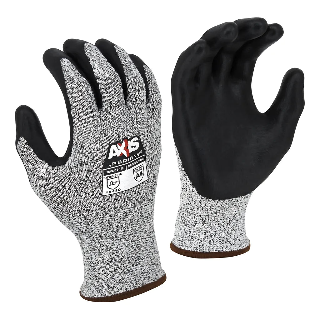 Radians RWG555 AXIS Cut Protection Level A4 Work Glove
