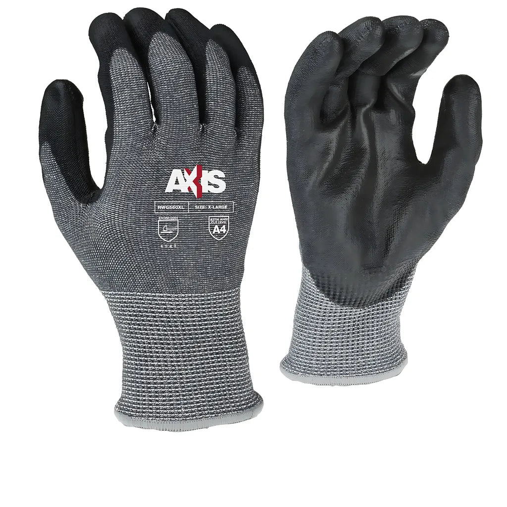 Radians RWG560 AXIS Cut Protection Level A4 PU Coated Glove